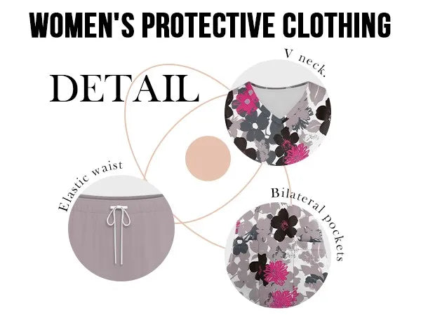 Unisex Medical Uniforms Men Women Nursing Clothes Beauty Costume Nurse Scrubs Sets Doctor Dentist Workwear Clinical Tops Pants