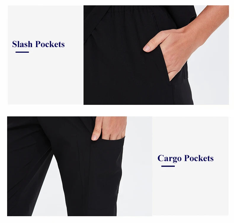 Doctor Nurse Scrub Set Hospital Uniforms Clinic Medical Surgeon Nursing Clothes Dental Pediatric Beauty Salon Work Suit S23