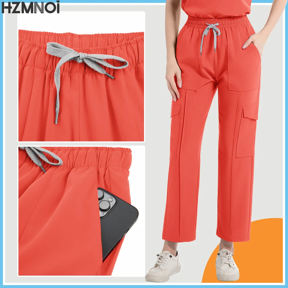 Women Scrubs Nurse Accessories Medical Uniform Unisex Slim Fit Comfort Clinical Women Operating Room Work Uniform Jogger Suit