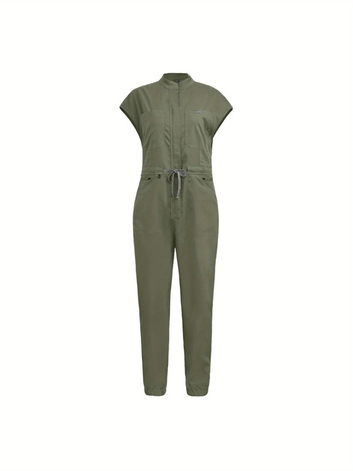 Comprehensive Training Outfit Scrubs Set Uniform Jogger Suit Stretch with Multi Pocket for Esthetician Workwear Jumpsuit