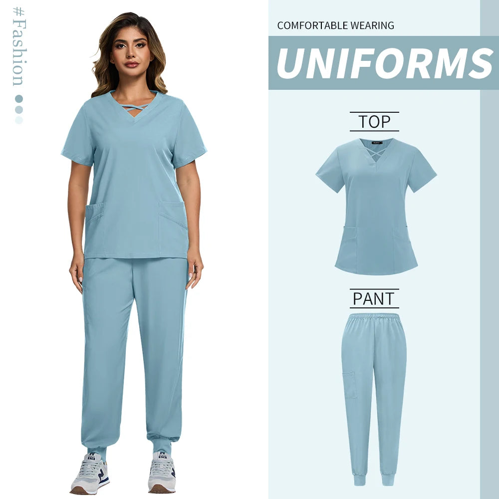 Quick Dry Operating Room Isolation Scrubs Set for Men and Women Elastic Brush Hand Workwear Special Use Clothing Factory Outlet