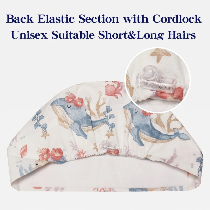 Scrub Caps for Long Hair Premium Surgical Cap Cheap Pharmacy Work Hat  Pet Clinic Doctors Dentist Nursing Cap with Buttons K1030