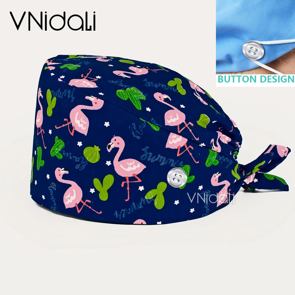 Scrubs Caps for Women and Men gorro quirofano mujer pet shops Caps Work Hats beauty salon nursing accessories lab staff cap