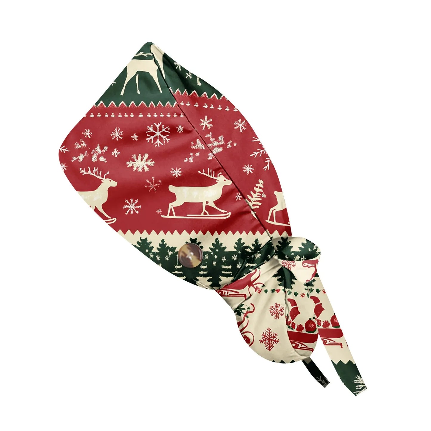 Christmas scrubs caps Pet shop hats Beauty Cleaning cap Wholesale prices cotton pet grooming nursing scrubs work cap