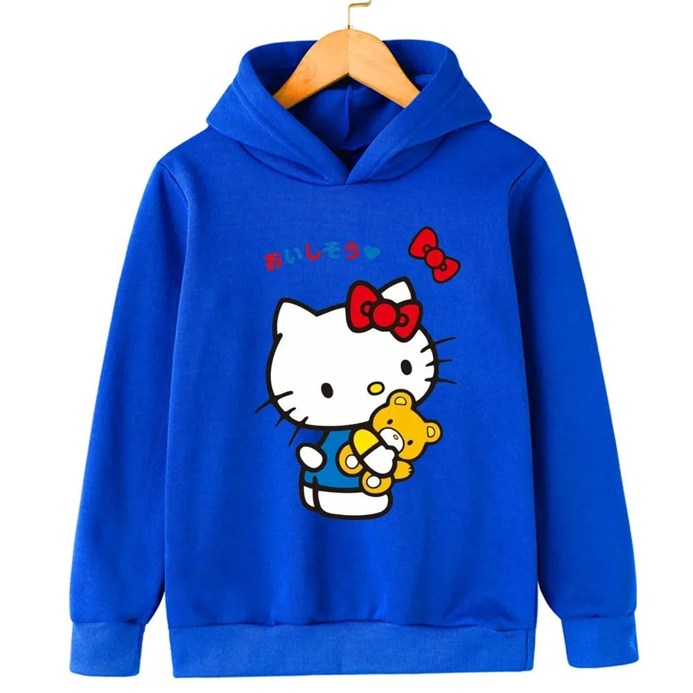 Autumn and Winter Children's Warm Hoodie Hooded Sports Shipment Cartoon Casual Outdoor Clothing Comfortable and Soft