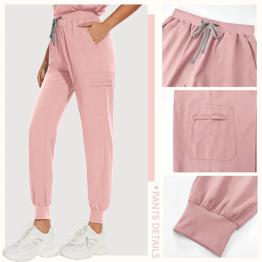 Work Clothes Woman Men Soft Summer Medical Uniform Doctor Surgery Workwear