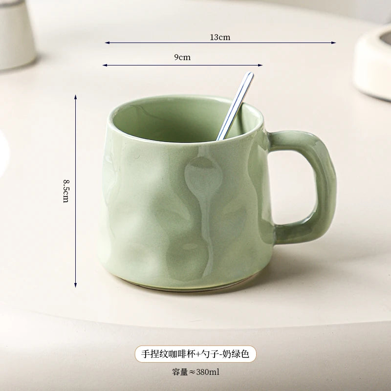 High-value Coffee Cups Large-capacity Mugs for Household Use, Afternoon Tea Cups, High-quality Coffee Special Cups, Lattes.