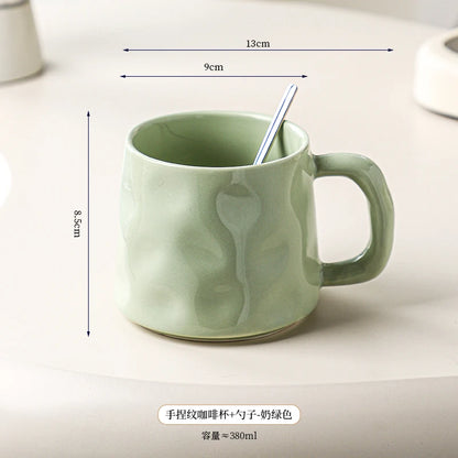 High-value Coffee Cups Large-capacity Mugs for Household Use, Afternoon Tea Cups, High-quality Coffee Special Cups, Lattes.