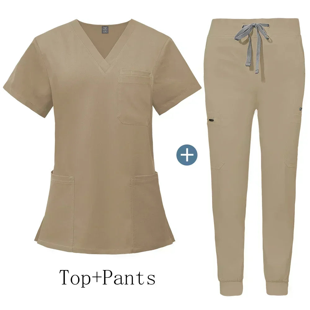 Wholesale Uniforms Doctor Nurse Work Wear Women Men Hot Sales Surgical Gowns Healthcare Nursing Articles High-quality Scrub Sets