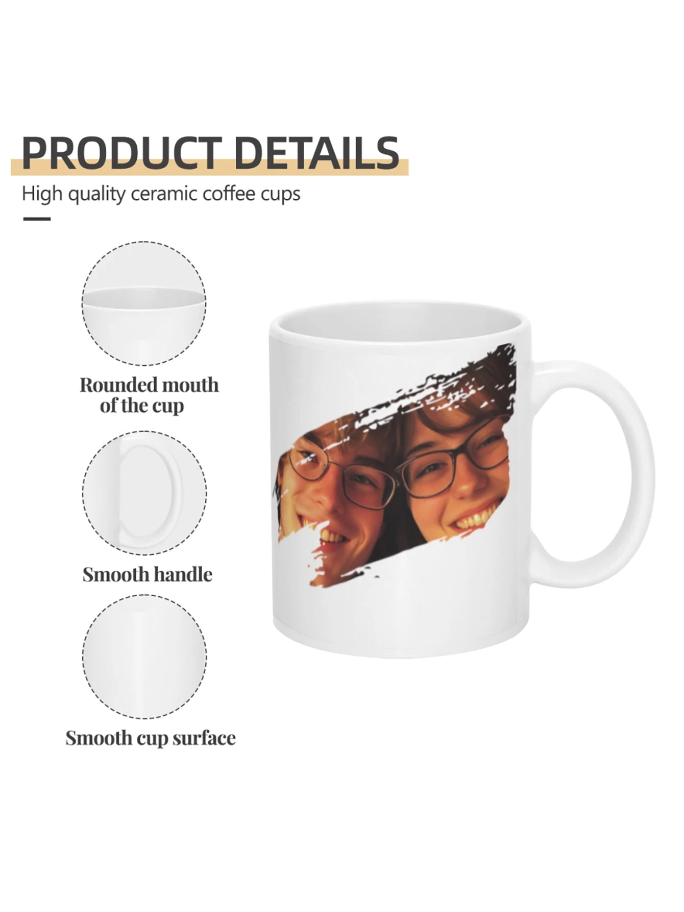 Customized mug with large capacity Personalized cup with picture text name  personalized gift