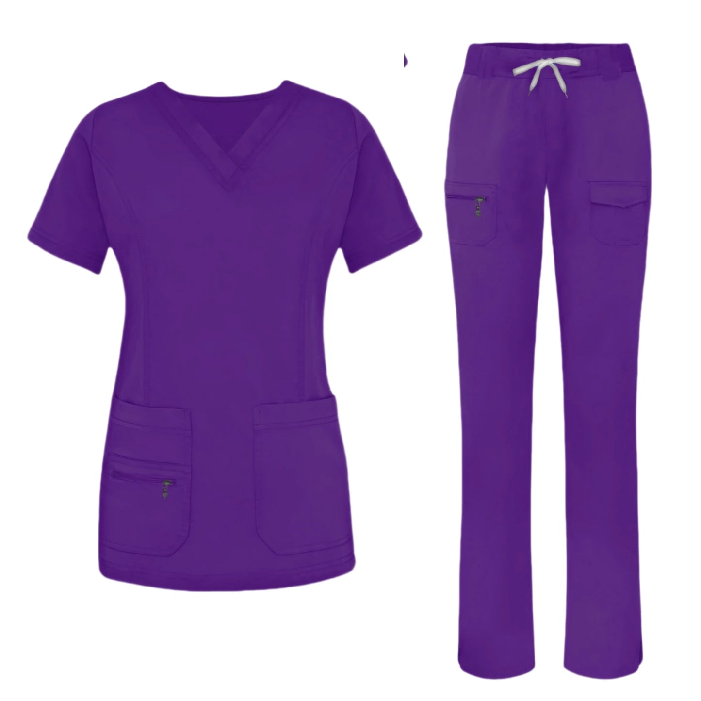 Surgical Uniforms Woman Medical Blouse Strechy Scrubs Top+pant Sets Medico Clothes for Doctors Nurses Clinical Medical Uniform