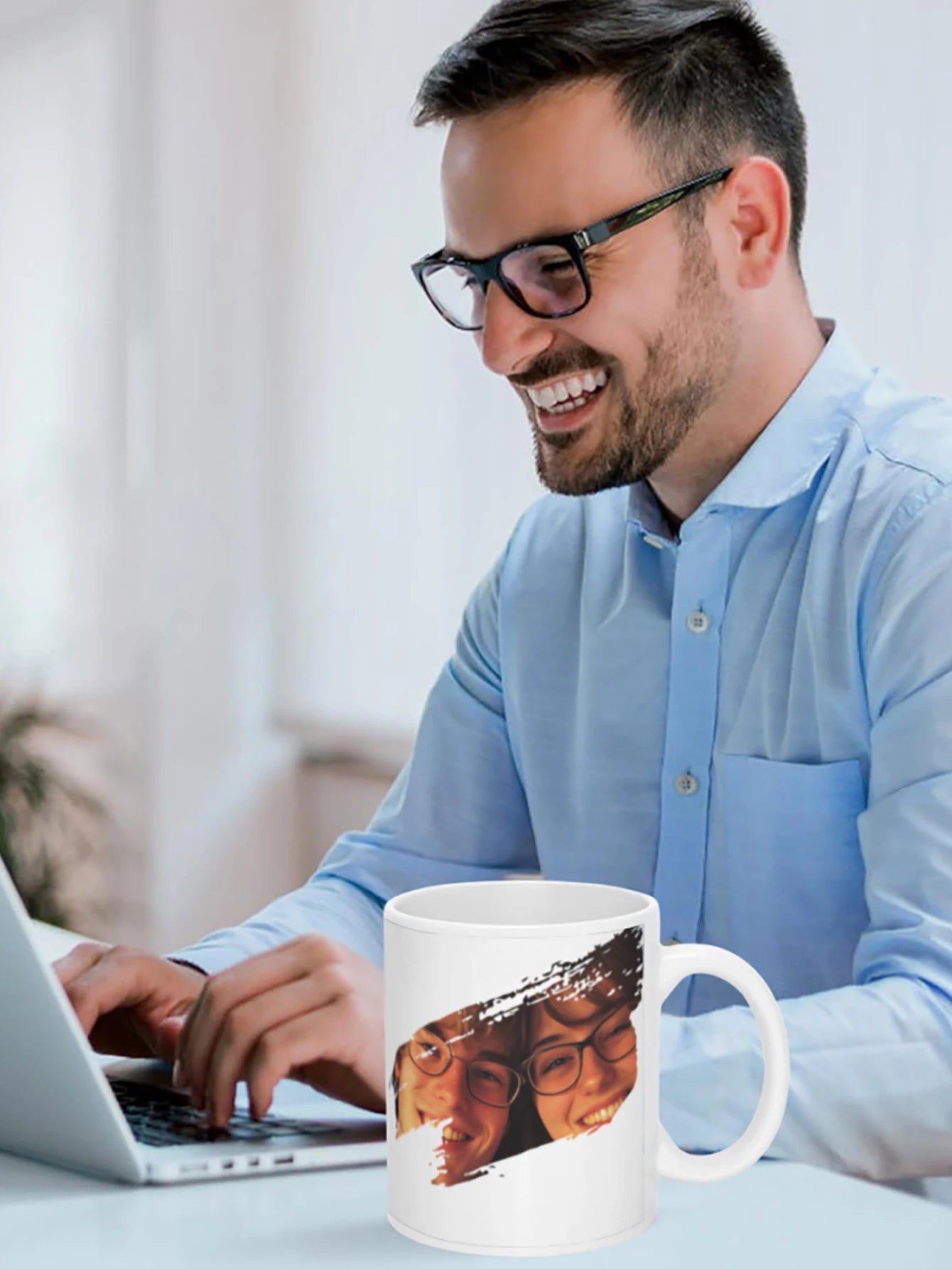 Customized mug with large capacity Personalized cup with picture text name  personalized gift