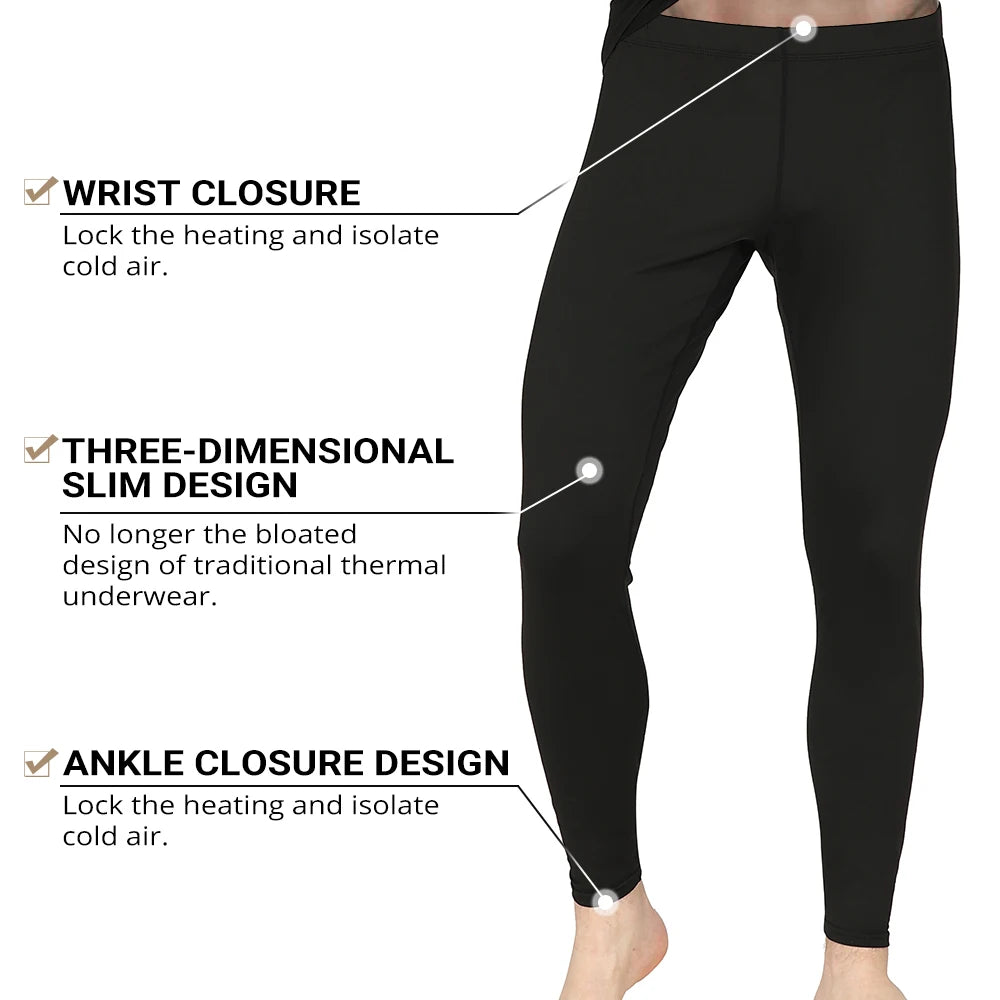 Men's Winter Thermal Underwear Man First Layer Thermal Shirt Male Thermal Underwear Suit Men Long Johns Shirts & Tops Bottom Set