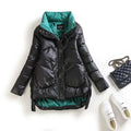 Winter Warm Coat Women's Fashion New Solid Color Hood Filled Down Cotton Coat Women's Clothing Winter Jacket Women