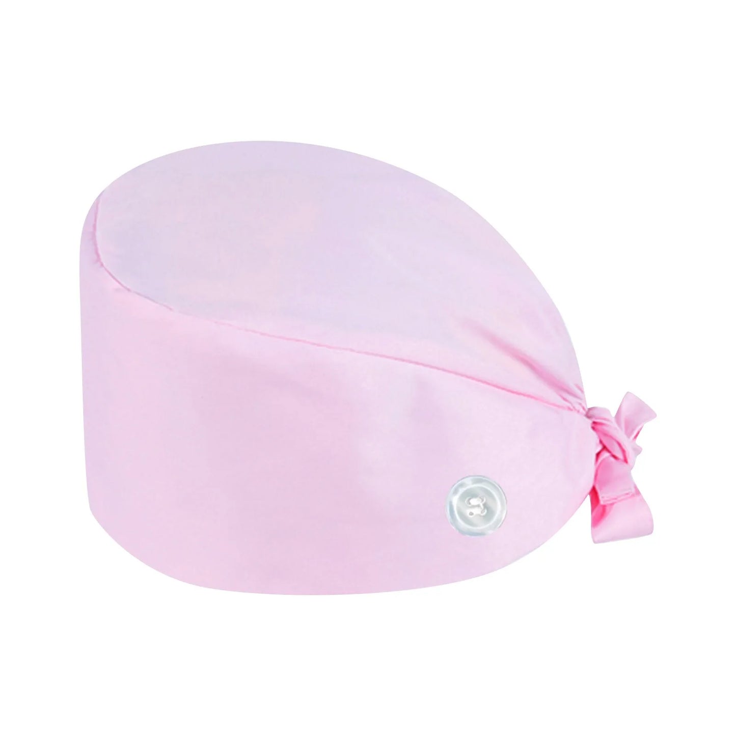 Nurse Solid Color Hat Surgical Cap Operating Room Hat Female Doctor Hats Stomatology Button Cap Dustproof ICU Nurse Hat