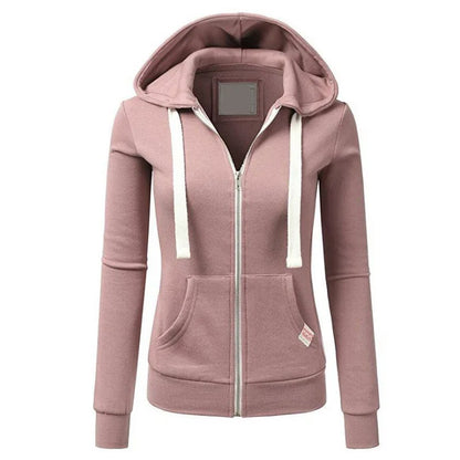 2024 Spring and Autumn New Women's Personalized Casual Cardigan Zipper Hoodie Korean Edition Fashion Outdoor Jogging Sportswear