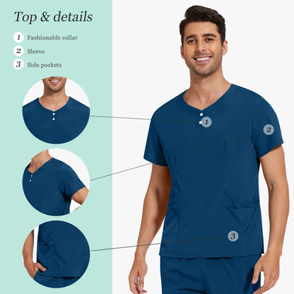 Scrubs Nursing Accessories Medical Surgical Gowns Doctor Nurse Special Scrub Men Solid Color Work Wear Spa Unifroms Women Unisex