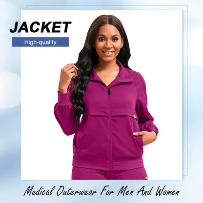 Wholesale Price Medical Scrub Uniform Jacket Women Men Dental Scrub Healthcare Uniform Beauty Salon Manicurist Cleaning Wear New