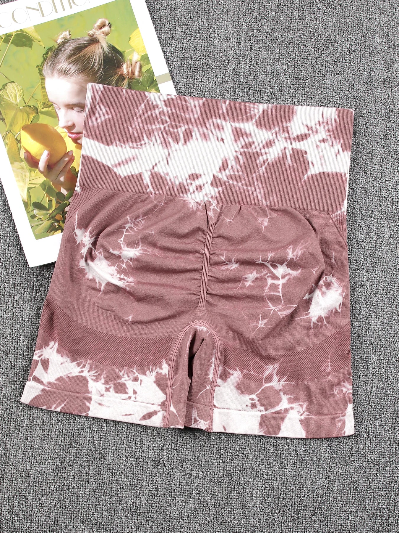 Tie Dye Summer Shorts Woman Fitness Seamless High Waist Sport Shorts Running Outdoors Skinny Shorts Activewear Running Outdoors