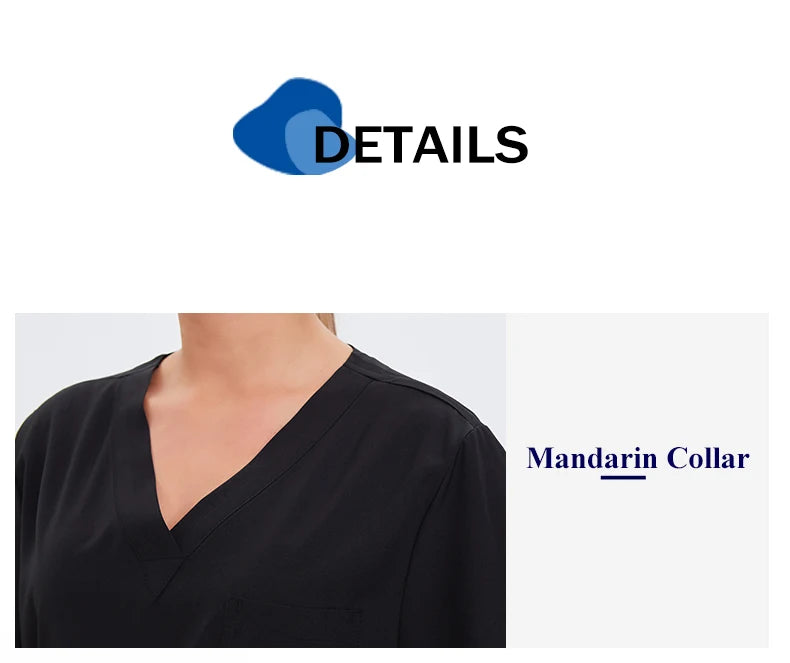 Doctor Nurse Scrub Set Hospital Uniforms Clinic Medical Surgeon Nursing Clothes Dental Pediatric Beauty Salon Work Suit S23