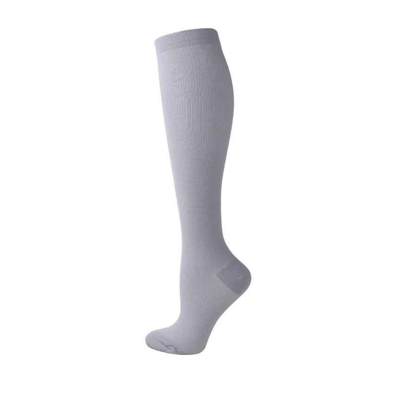 Compression Stockings Blood Circulation Promotion Slimming Compression Socks Anti-Fatigue Comfortable Solid Color Socks