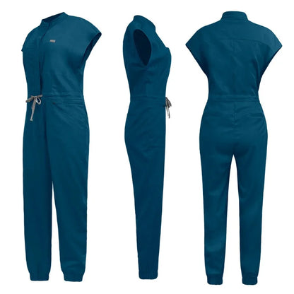 Wholesale Medical Apparel Scrub Uniform Women Short Sleeved Scrubs Jumpsuit Medical Hospital Clothing Scrub Uniforms with Pocket