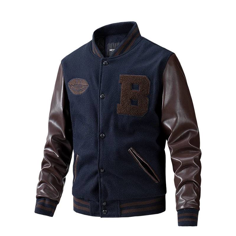 Autumn and Winter Coat Mens Clothes Loose Fashion Baseball Suit Trend Jacket