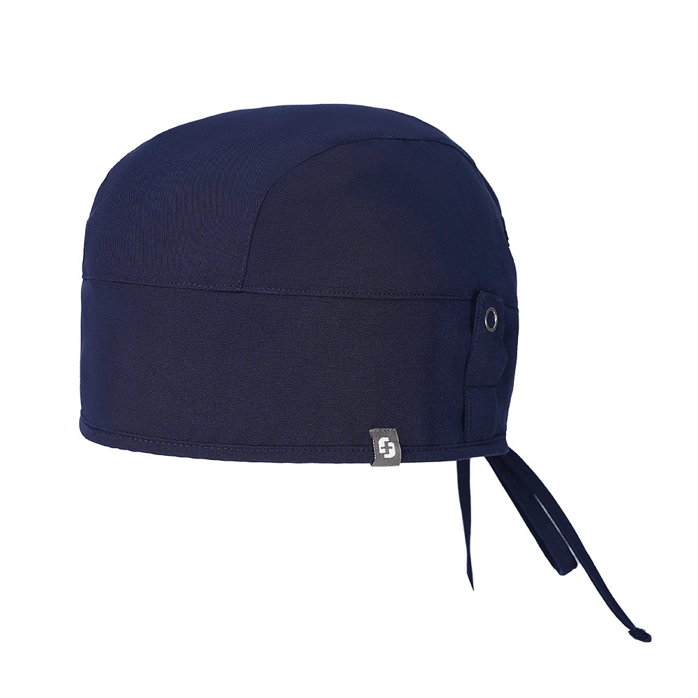 KUNGFU SCRUBS unisex scrubs cap sweat-absorbent surgical cap medical workcap nursing hats with elastic section