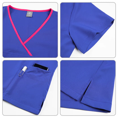 High quality color doctor nurse uniform scrubbing set Medical clothing Beauty salon work quick drying women's medical