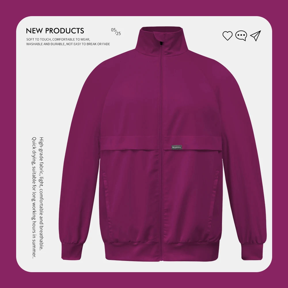 Long Sleeved Pet Scrub Jacket Outfit Surgery Doctor Nurse Coat Hospital Nursing Staff Uniforms Autumn Winter Dentistry Work Wear