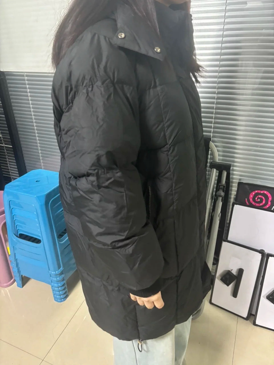 Winter Jacket New Style Fashionable Thick and Warm Mid-length Loose-fitting Down and Cotton Coat for Autumn and Winter Seasons