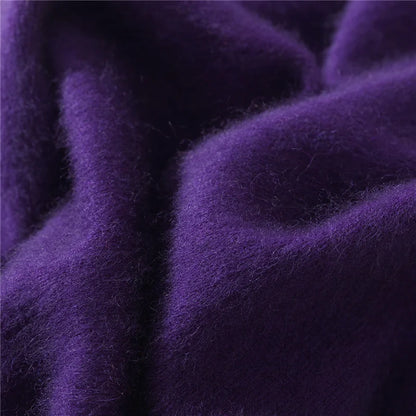 Autumn Winter Sweater Pullover Women's Clothing 100% Mink Cashmere Sweater Pullover O-Neck Basic Long Sleeve Warm Fleece Knitted