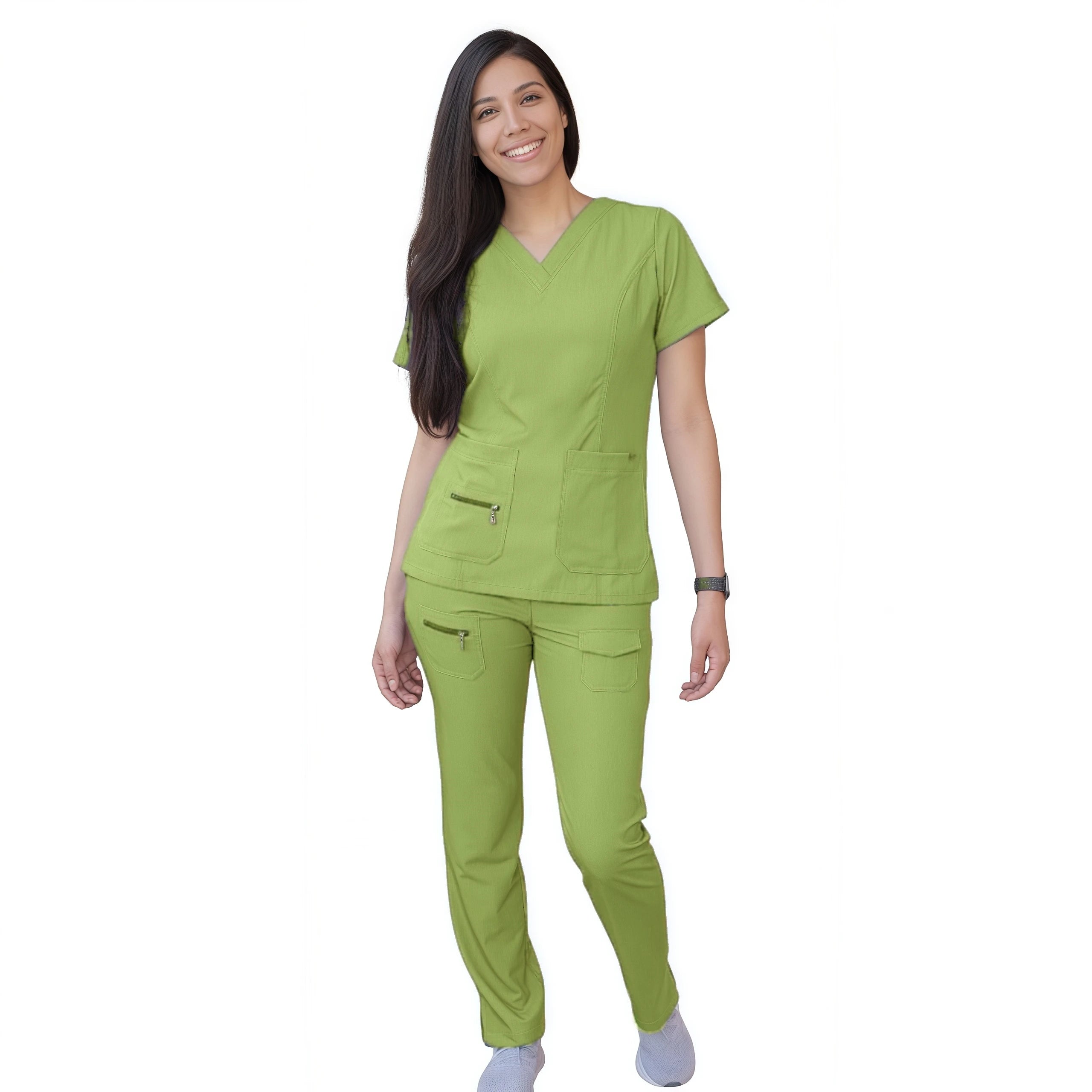 Medical Uniforms Scrubs Sets Women Hospital Surgical Uniforms Short Sleeve Top Pant Nursing Accessories Doctors Clothes Workwear