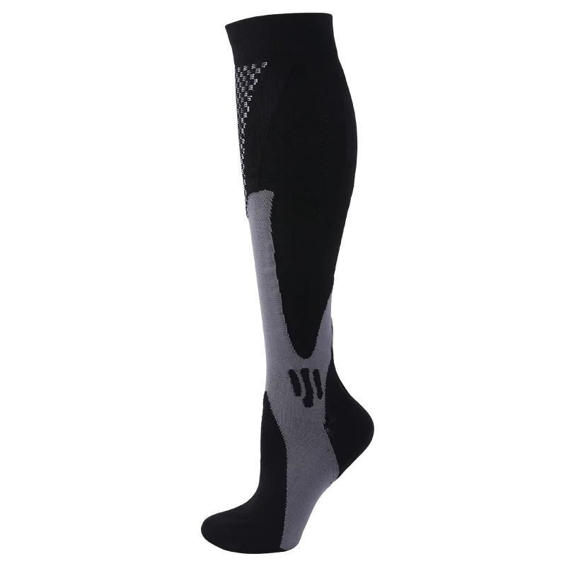 Compression Stockings Blood Circulation Promotion Slimming Compression Socks Anti-Fatigue Comfortable Solid Color Socks