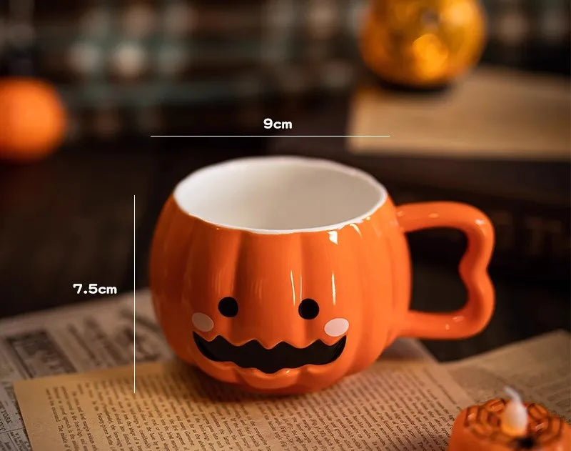 Cute Gift Cup Funny Pumpkin Magic Hat Mug Practical Souvenirs for Girlfriends Couple Ceramic Water Cup