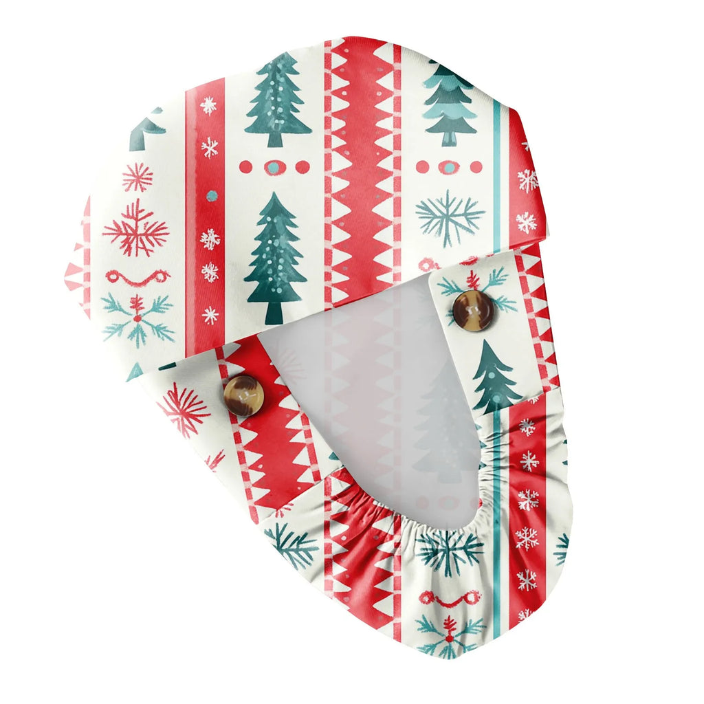 Christmas scrubs caps Pet shop hats Beauty Cleaning cap Wholesale prices cotton pet grooming nursing scrubs work cap