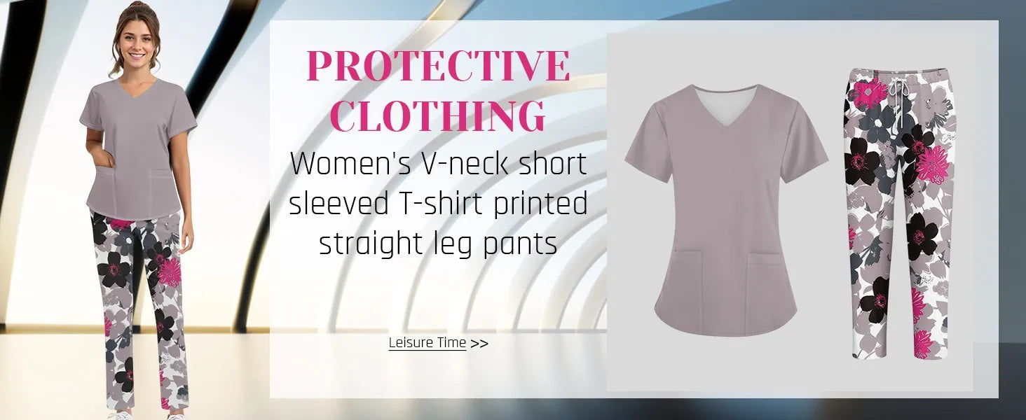 Unisex Medical Uniforms Men Women Nursing Clothes Beauty Costume Nurse Scrubs Sets Doctor Dentist Workwear Clinical Tops Pants
