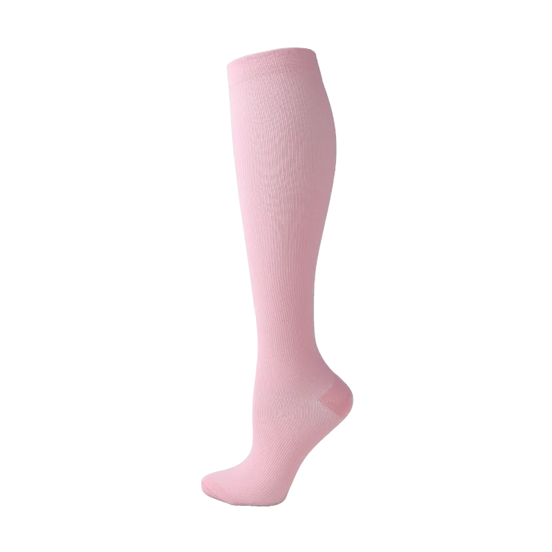 Compression Stockings Blood Circulation Promotion Slimming Compression Socks Anti-Fatigue Comfortable Solid Color Socks