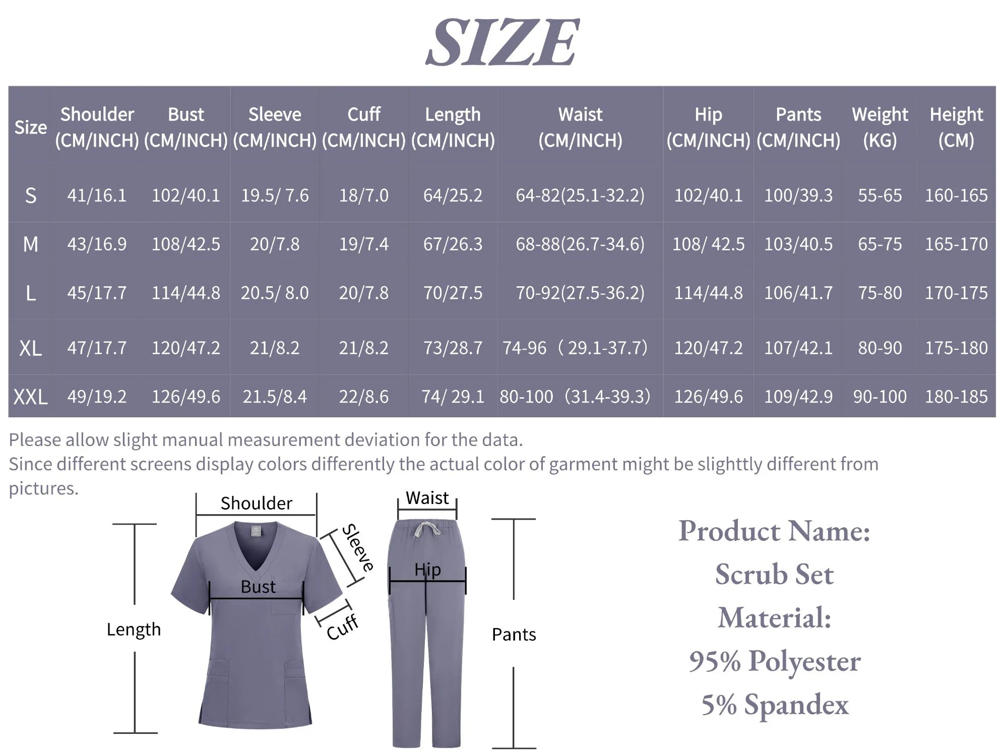 New Scrubs Set Medical Uniforms Stretch Scrub Tops With Pocket Pants Nurse Uniform Doctor Surgery Overalls Beauty Salon Workwear