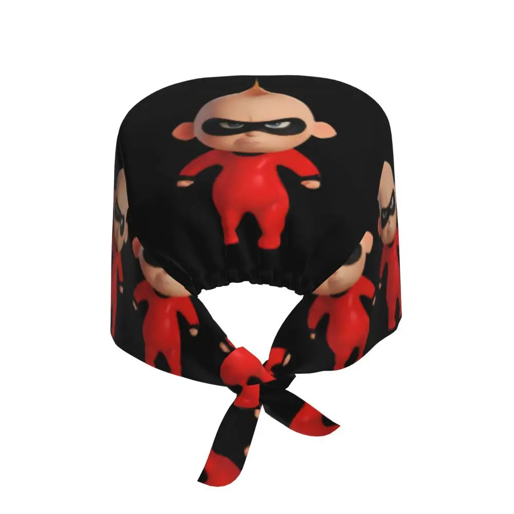 Custom The Incredibles Medical Staff Scrubs Hat Men Women Superhero Anime Doctor Nursing Surgical Cap Scrub Caps