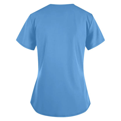 Hospital Scrubs Tops Doctors Uniform For Unisex Medical Supplies Dental Clinic Nurse Scrubs T-Shirt Women Medical Clinic Blouse