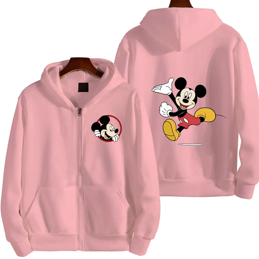 Womens Disney Mickey Mouse Graphic Sweatshirt All Items Buy 1 Authentic and Free Shipping Clothes Y2K Woman Winter Hoodie Jacket