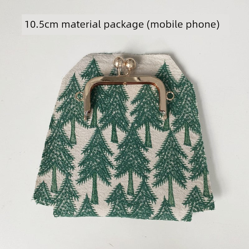 Machine Embroidery Extended Mobile Phone Bag Fabric