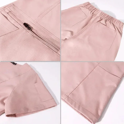 New Straight Pants Scrubs Set Medical Uniforms Stretch Tops with Pocket Nurse Uniform Surgery Suits Nursing Workwear Accessories