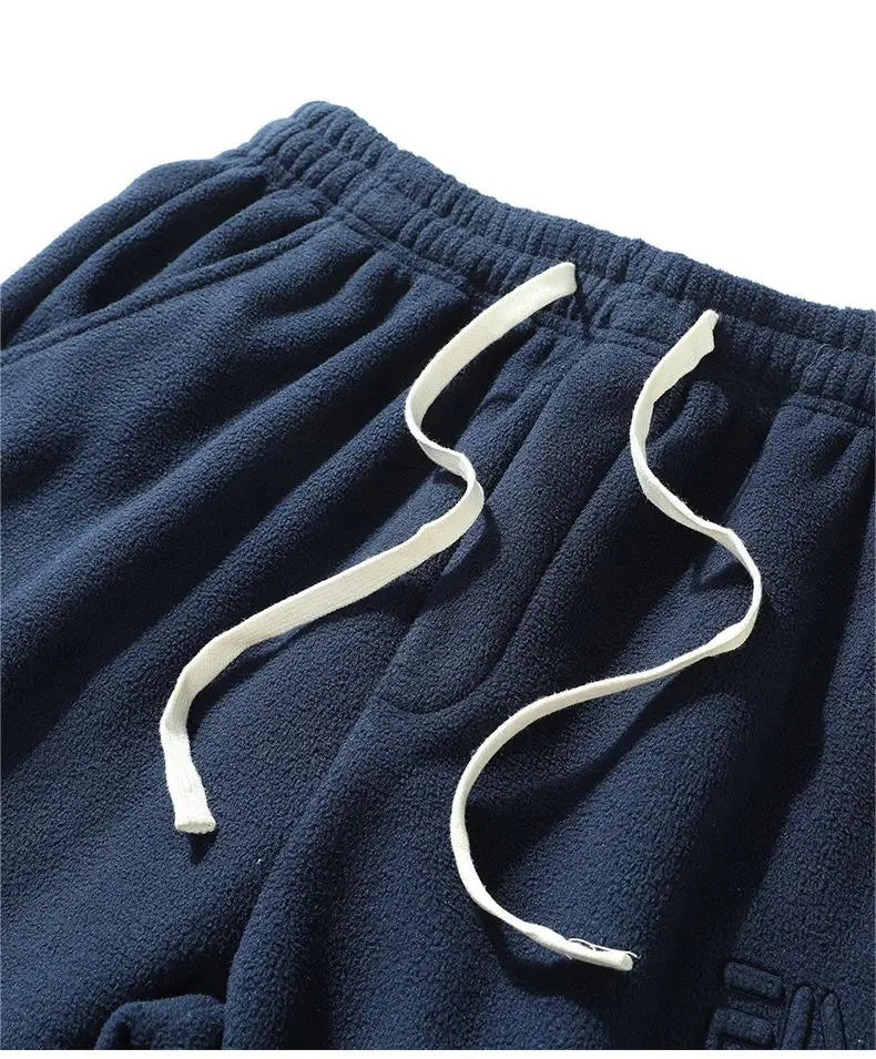 Winter Thick Polar Fleece Warm Sweatpants Men Streetwear Drawstring Casual Jogger Pants Male Loose Thermal Trousers 10xl 9xl 8xl