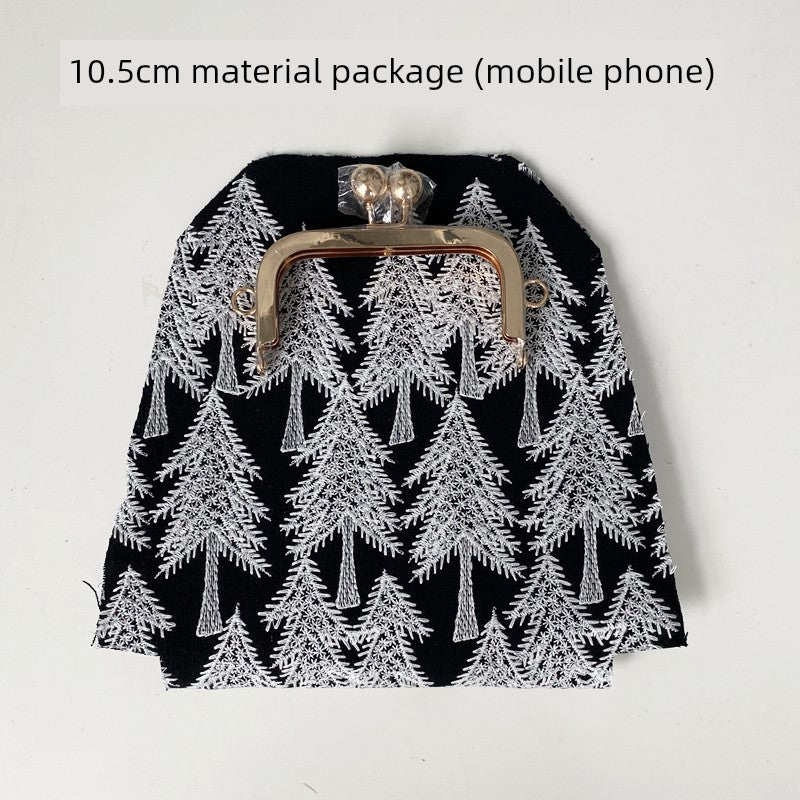 Machine Embroidery Extended Mobile Phone Bag Fabric