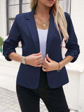 Women's Suit Jacket Formal Seven Quarter Sleeved Suit Business Casual Workwear Blazer