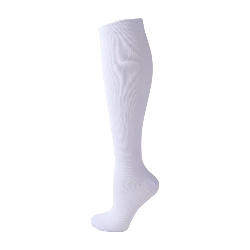 Compression Stockings Blood Circulation Promotion Slimming Compression Socks Anti-Fatigue Comfortable Solid Color Socks