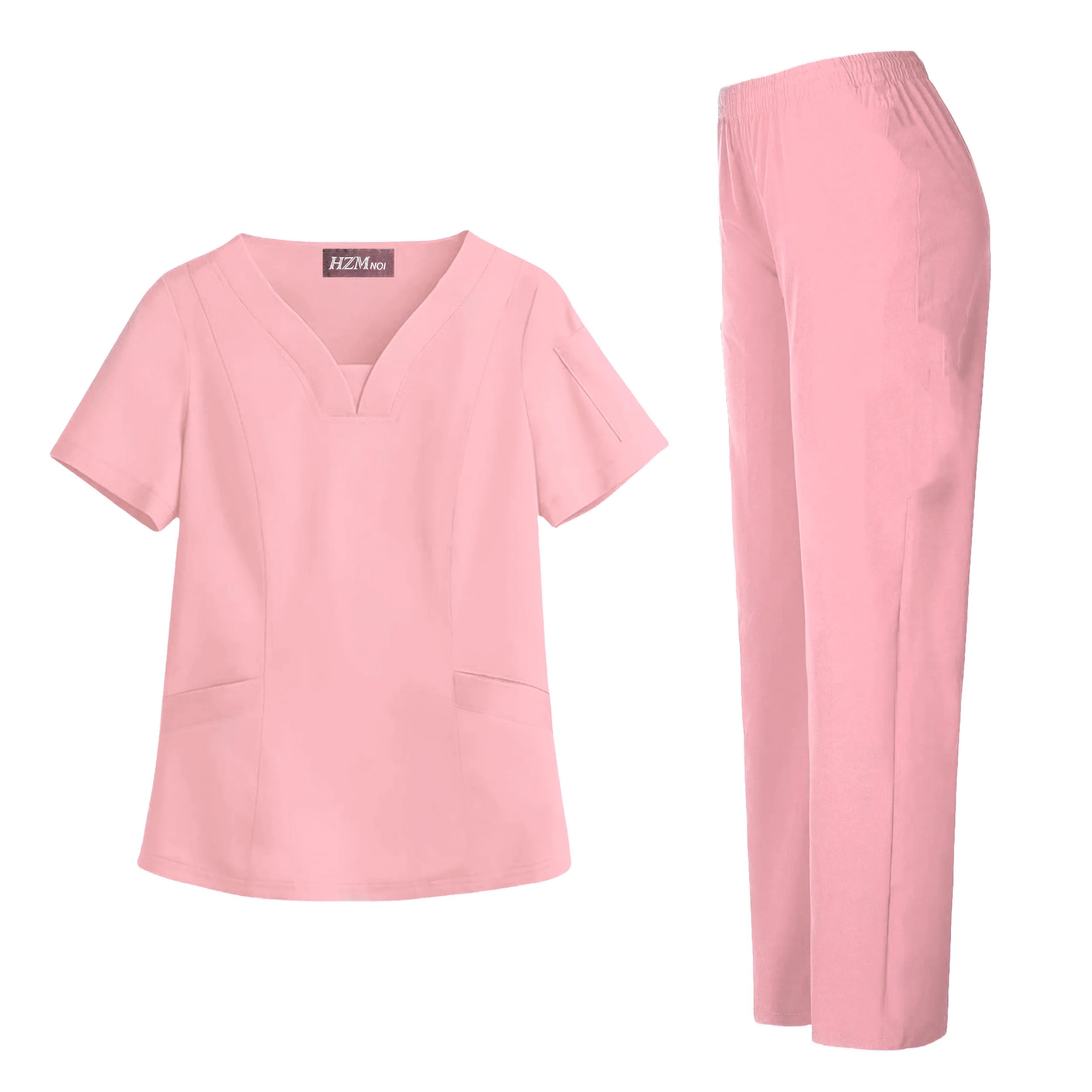 Surgical Uniforms Woman Scrub Set Medical Nurse Beauty Salon Workwear Clinical Scrubs Top + Pant Spa Doctor Nursing Tunic Suit