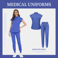 Fashion Scrub Uniforms Sets Beauty Salon Uniform Pet Dental Clinic Doctor Nurse Suits Nursing Scrubs Top Hospital Uniforms Women